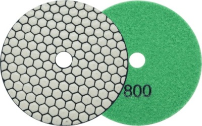 DIAMENTOWA TARCZA POLERSKA DO GRESU MARMURU GRANITU SUCHO 125MM GR. 800