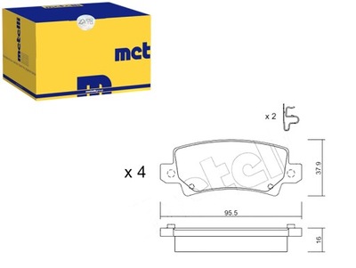 КОЛОДКИ ГАЛЬМІВНІ METELLI 446602020 446602110 44660