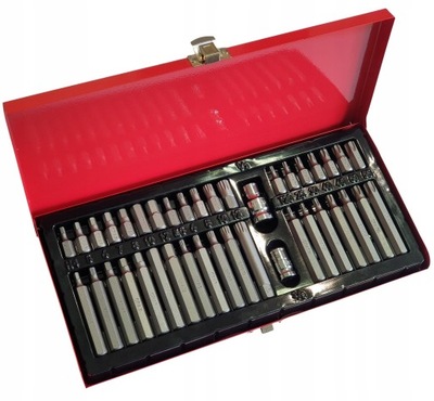 Zestaw bitów HEX TORX SPLINE 40szt. GROSLEY