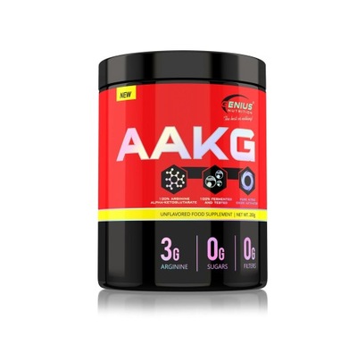 Genius Nutrition AAKG L-ARGININA 200g bez dodatków