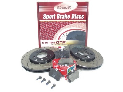 DISCS WIERCONE 256MM PADS TRW AUDI S3 SKODA OCTAVIA RS LEON CUPRA REAR  