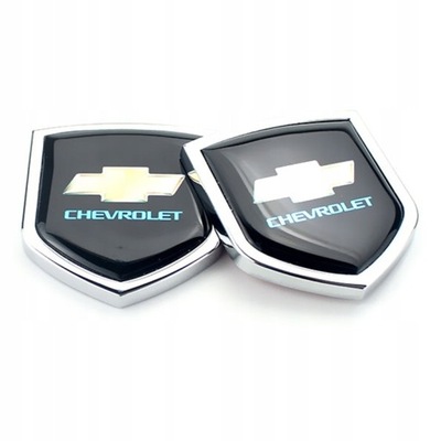 2PCS METAL STICKER SIDE CAR CHEVROLET  