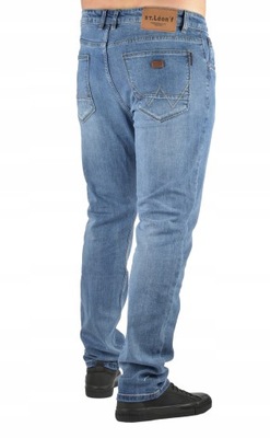 Spodnie jeansowe męskie niebieskie St.leon W34 L30