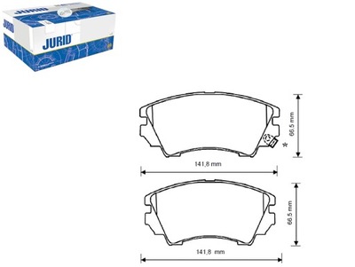 JURID 573270JC КОЛОДКИ ТОРМОЗНЫЕ