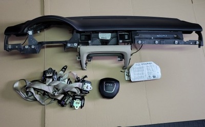 Audi a8 d3 lift панель приладів консоль подушка безпеки ремені kpl slush soul фото №1