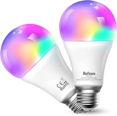Inteligentne żarówki WiFi Refoss E27 9W RGBWW
