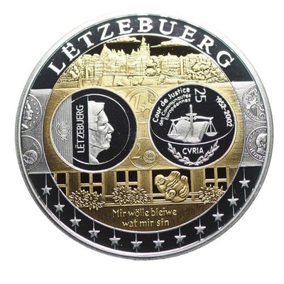 132060 Medal Waluta Europy- Luksemburg Ag999