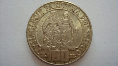 Moneta 100 zł Mieszko Dąbrówka 1966 stan 2