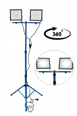 ДИОДНАЯ ФАРА Z BIAŁYM ŚWIATŁEM NA STATYWIE ОСВЕТЛИТЕЛЬ NA BUDOWE 2X50W