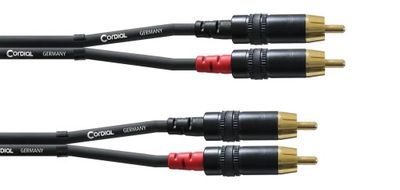 Kabel przewód sygnałowy RCA - RCA 1,5 m Cordial