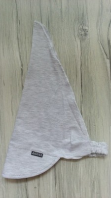 Chustka z daszkiem dziecięca szara bawełniana na gumce 50-54 cm