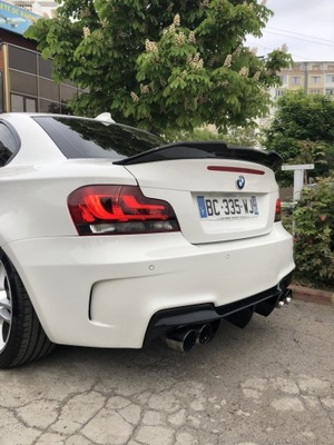 SPOILER APTAKAS DANGČIAI BMW E82 PSM STILIUS JUODAS ŽVILGANČIOS 