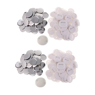 200 Sets Pin Back Button Parts for Badge Button