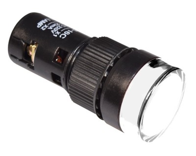 Kontrolka sygnalizacyjna 16mm LED APT 12V biała