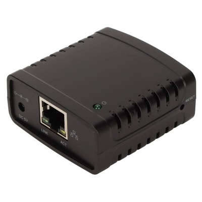 Serwer druku USB Serwer druku TCP IP LPR 10 Mb/s
