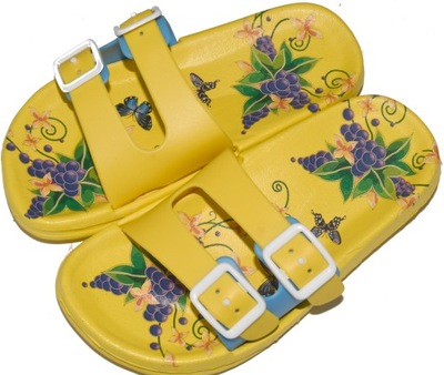 KLAPKI CHODAKI DZIECIĘCE LEKKIE KOLOROWE R. 33