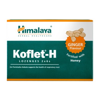 Himalaya Koflet-H 12 pastylek imbirowych do ssania 33.6g