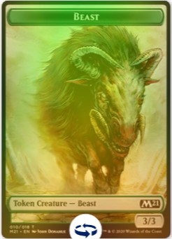 Beast Token // Knight Token FOIL M21 GRATISY Pjotr