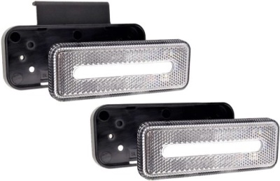 Габаритний ліхтар діодна led лампа габаритна білий 12v 24v фото №1