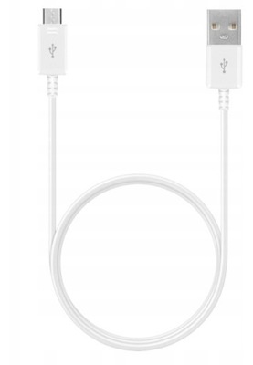 Kabel USB - microUSB typ B 1,5 m biały