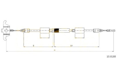 Cofle трос гальма ручного volvo xc90 i d5 фото №1