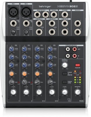 Behringer Xenyx 802S - mikser z interfejsem audio USB