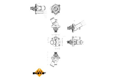 NRF ТЕРМОСТАТ ЖИДКОСТИ CHŁODZĄCEJ VOLVO S80 II V70 III FORD GALAXY II
