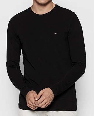 Tommy Hilfiger longsleeve koszulka z długim rękawem M czarna