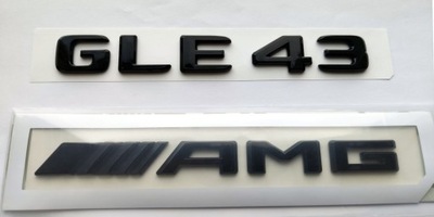 GLE43 AMG Mercedes emblemat czarny