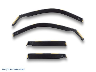 SIDE-WINDOW DEFLECTORS FRONT REAR MERCEDES GLA X156 5-DRZWI 2014-  