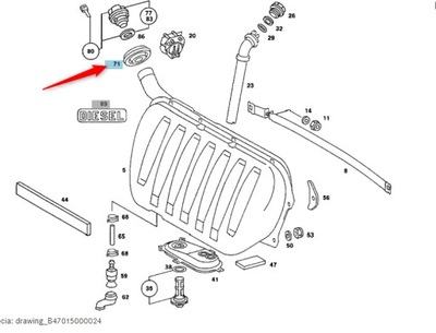 FORRO DE ALIMENTACIÓN COMBUSTIBLES MERCEDES W124 W201 190  