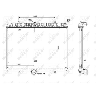 РАДИАТОР CITROEN C8- JUMPY 2.0HDI 07- FIAT SCUDO