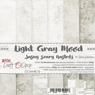 Light Gray Mood mały bloczek jasno szary nastrój