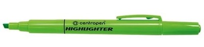 Cienki zakreślacz Highlighter zielony (10szt)