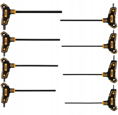 VOREL КОМПЛЕКТ КЛЮЧЕЙ В ПОЛЬШЕ TRZPIENIOWYCH IMBUS HEX Z RĘKOJEŚCIĄ. 8 ШТУКИ 56649