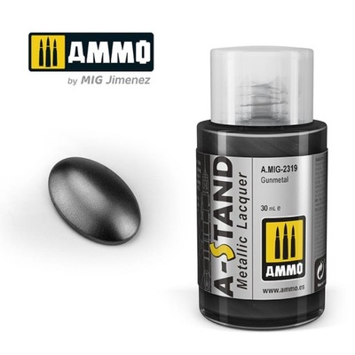 AMMO 2319 A-STAND Metallic Lacquer Gunmetal 30ml