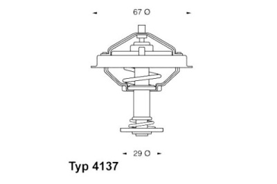 Wahler 4137.80d термостат, середина охолоджуючий фото №1