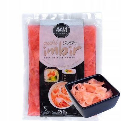 Imbir Marynowany do Sushi Różowy 240g Asia Kitchen