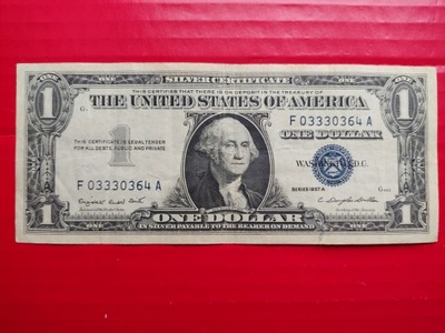USA 1 dolar 1957r Silver Certificate