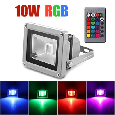 10W Reflektor RGB Ogrodowy Reflektor LED