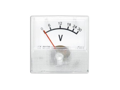 MINI WOLTOMIERZ ANALOGOWY 30V KWADRATOWY