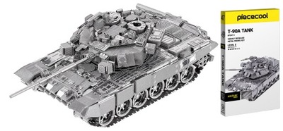 Puzzle przestrzenne metalowe Piececool HP047-S Czołg T-90A