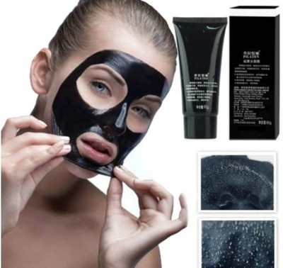 Pilaten Black Mask czarna maska do twarzy z aktywnym węglem z bambusa 60g