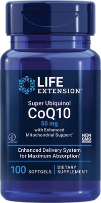 Life Extension Super Ubiquinol CoQ10 50 mg 100 kapsułek KOENZYM Q10