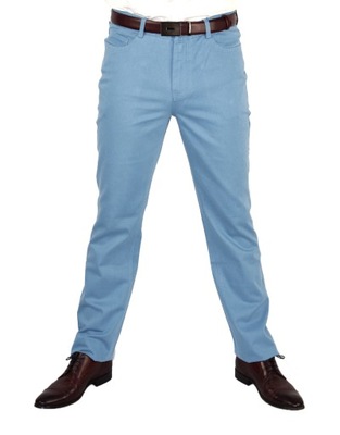 Spodnie męskie chino niebieskie HIT CENOWY W32 L34