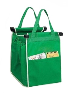 Sprytna torba na zakupy zielona idealna wózek EKO