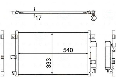 BEHR-HELLA KONDENSATORIUS BEHR HELLA NE5161480C 112037N 