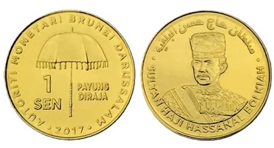 1 sen ( 2017 ) Brunei - Rodzina Królewska