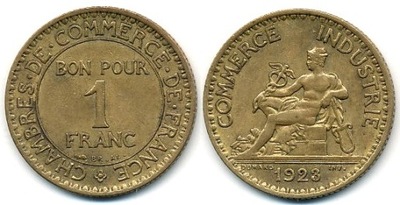 Francja 1 Franc - 1923r ... Monety