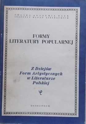 FORMY LITERATURY POPULARNEJ